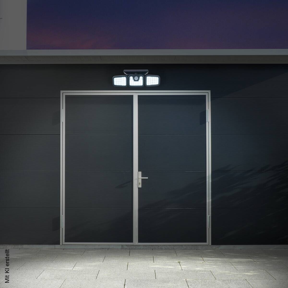 Außenwandleuchte 1394522 schwarz Kunststoff B/H/T: ca. 28,3x11x13,5 cm