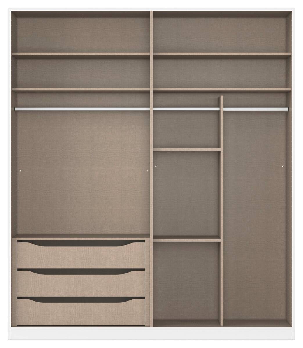 Kleiderschrank Alabama Alpinweiß B/H/T: ca. 181x210x54 cm