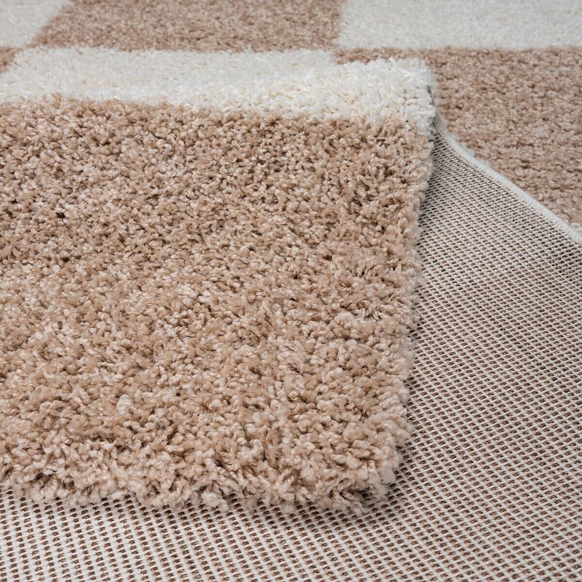 Sanat Hochflorteppich MILANO beige B/L: ca. 120x170 cm