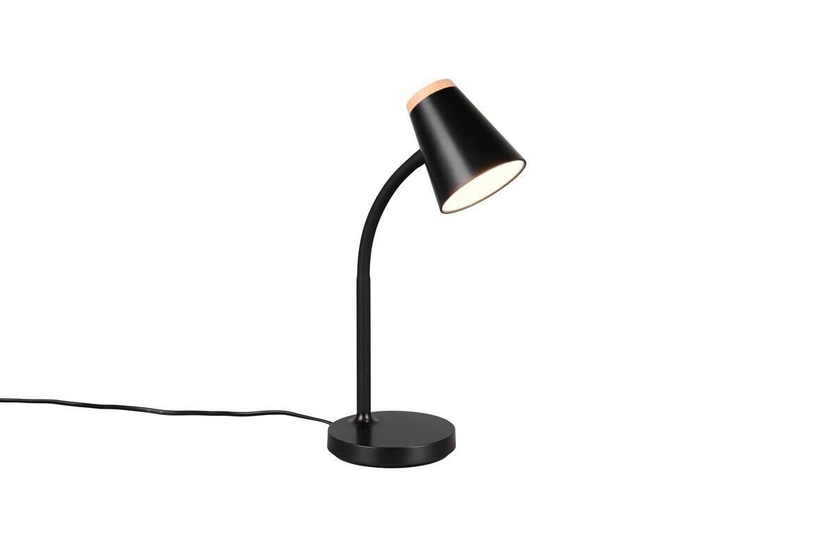 Reality LED-Tischleuchte Hadley schwarz Kunststoff H/D: ca. 36x13 cm