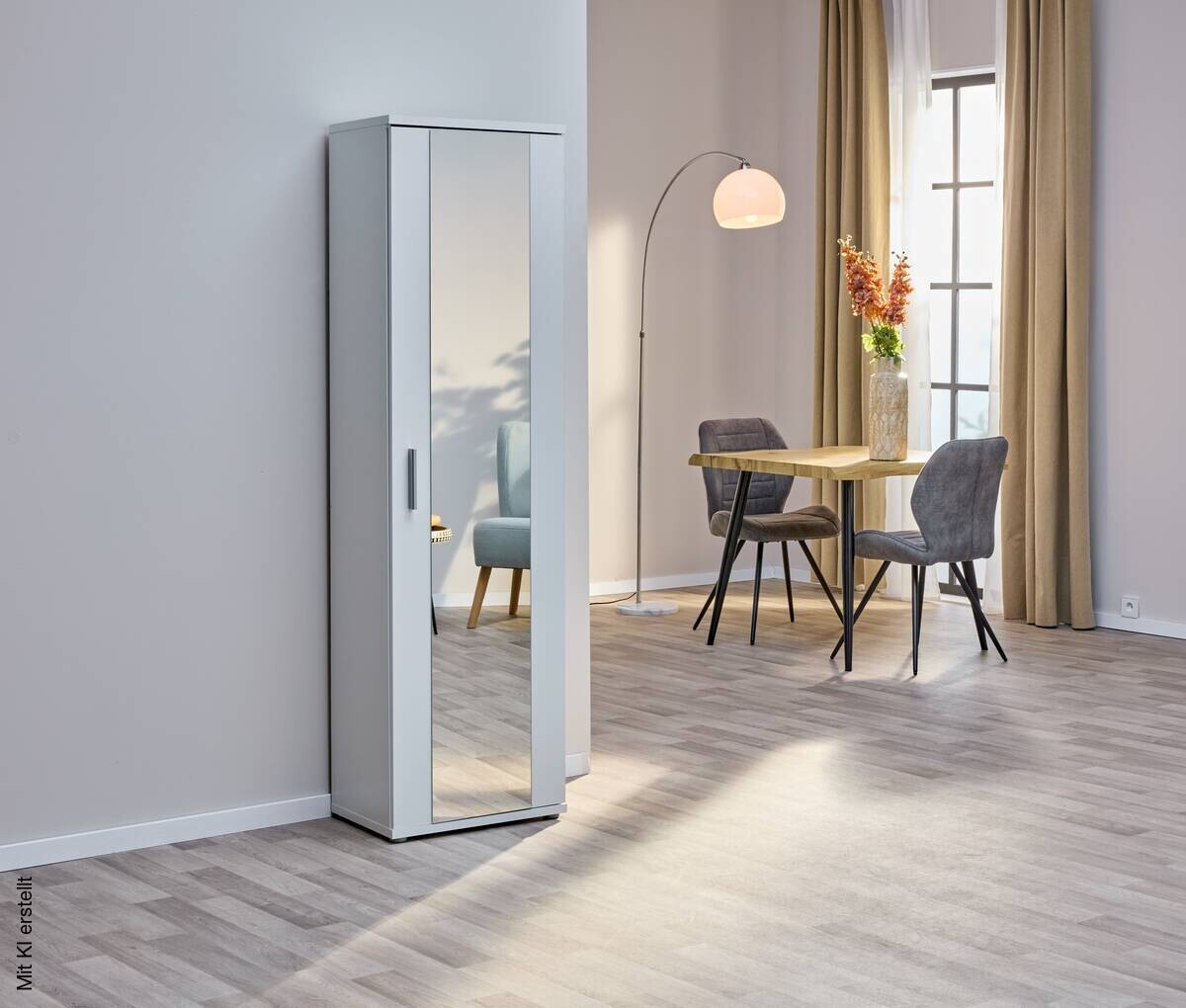 Mehrzweckschrank weiß B/H/T: ca. 50x179x35 cm