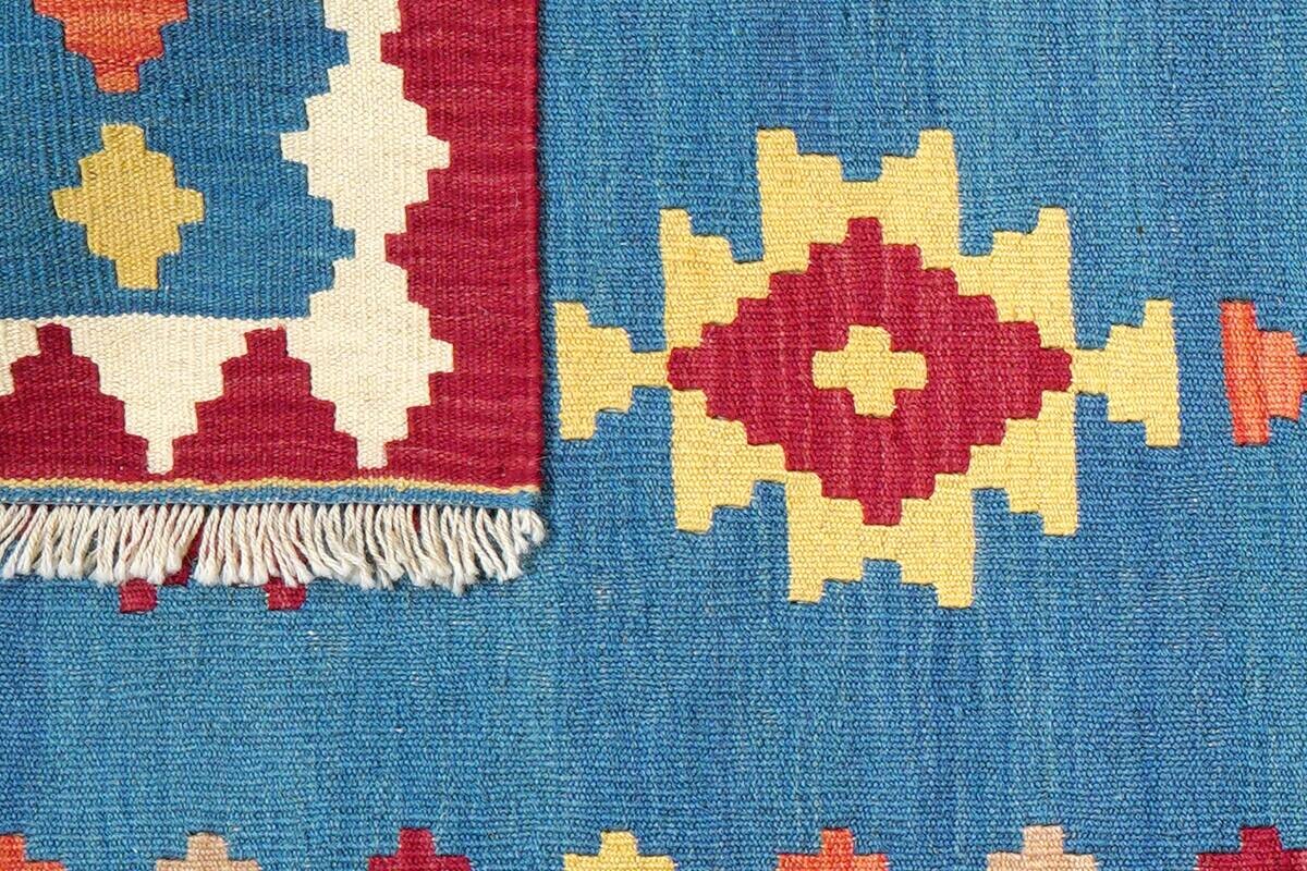 PersaTepp Teppich Kelim Gashgai blau B/H/L: ca. 85x1x298 cm