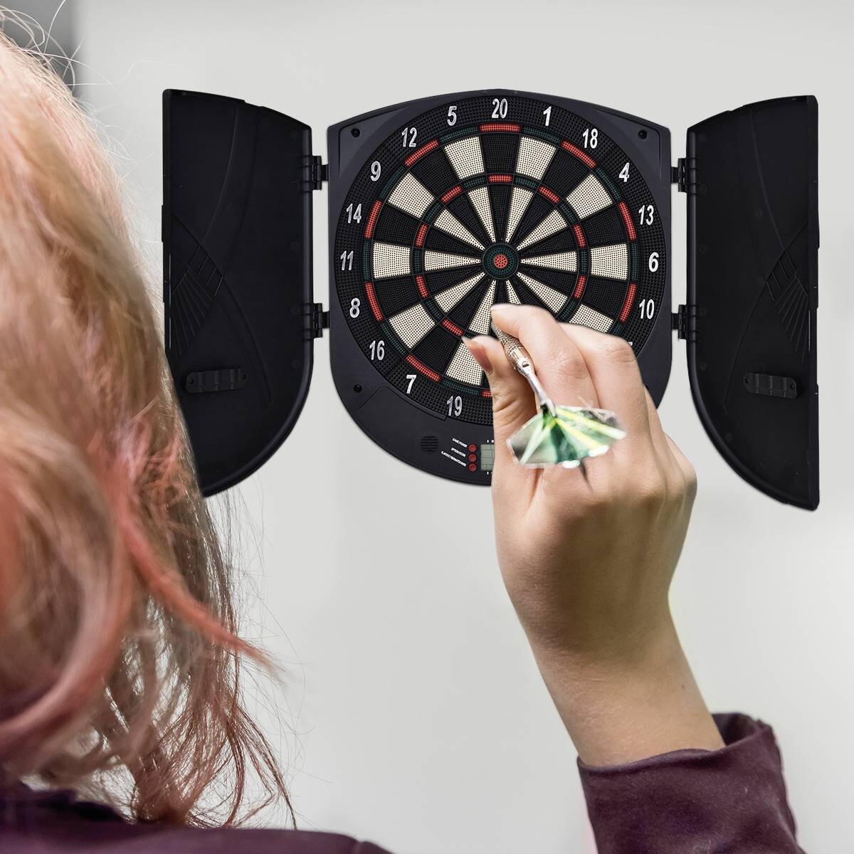 HOMCOM elektrische Dartscheibe B/H/T: ca. 46,5x50,5x4,4 cm