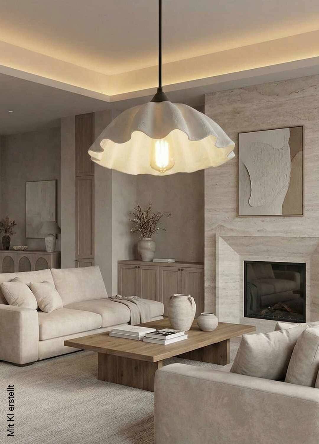 Opviq Pendelleuchte weiß Kunststoff B/H/T/L/D: ca. 35x90x35x35x35 cm E27 1 Brennstellen