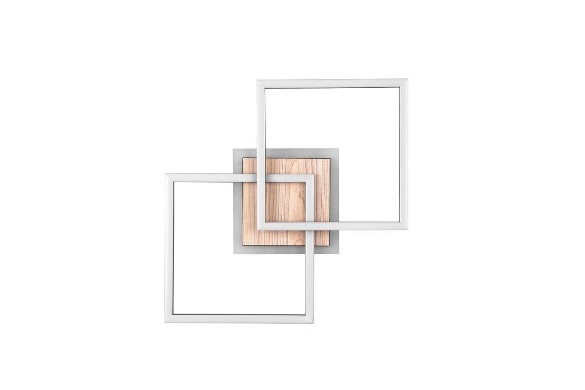Reality LED-Deckenleuchte R62793635 Giro schwarz MDF Metall Acryl B/H/T: ca. 57x8x35 cm 1 Brennstellen