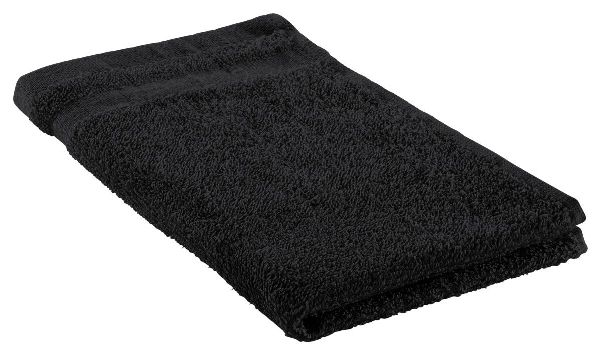 Gästehandtuch Miami schwarz 100% Baumwolle B/L: ca. 30x50 cm