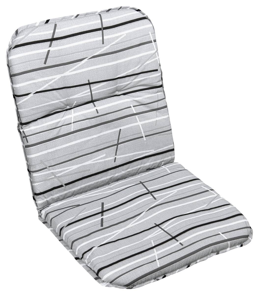 Auflage Grafik grau Polyester B/H/L: ca. 50x5x98 cm