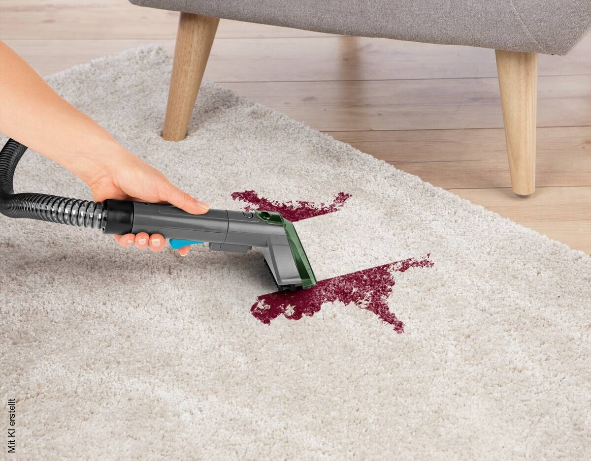 CLEANmaxx Polster -und Teppichreiniger 16382 grau blau Kunststoff B/H/L: ca. 22x27x26 cm