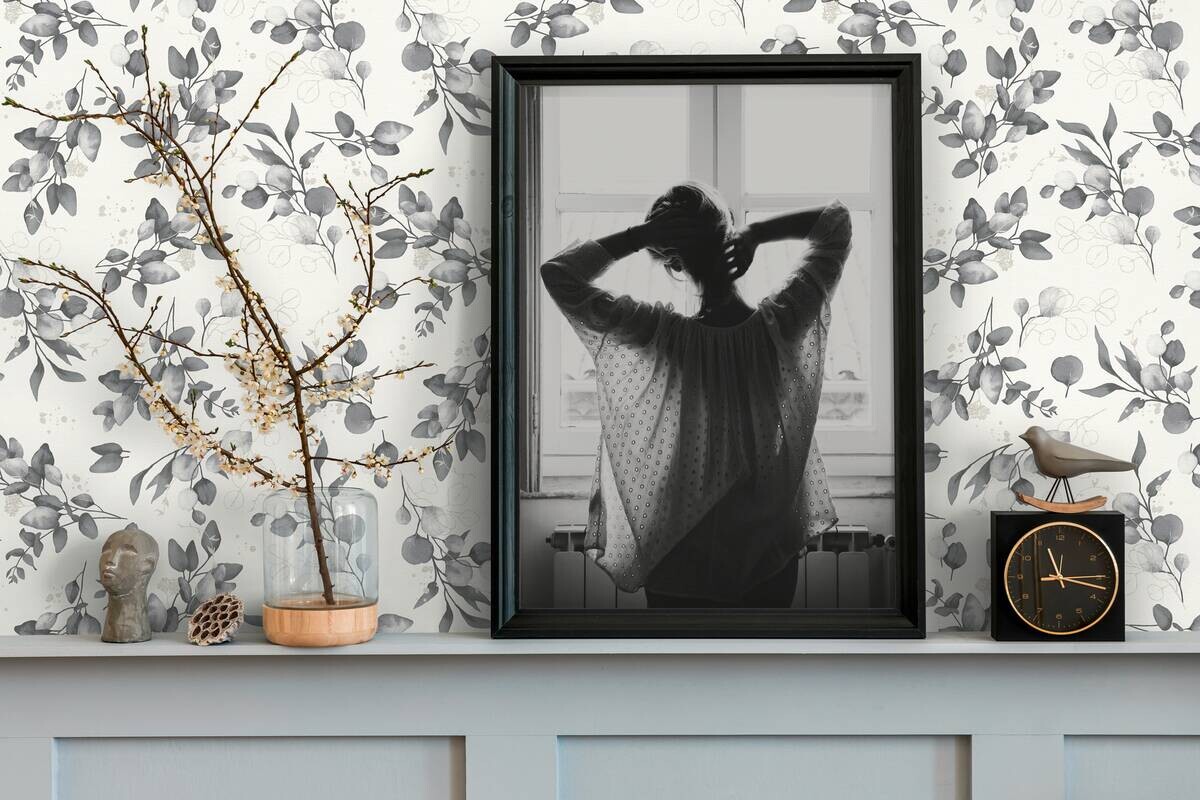 A.S.Creation Vliestapete grau weiß schwarz B/H/D: ca. 53x1005x7,6 cm