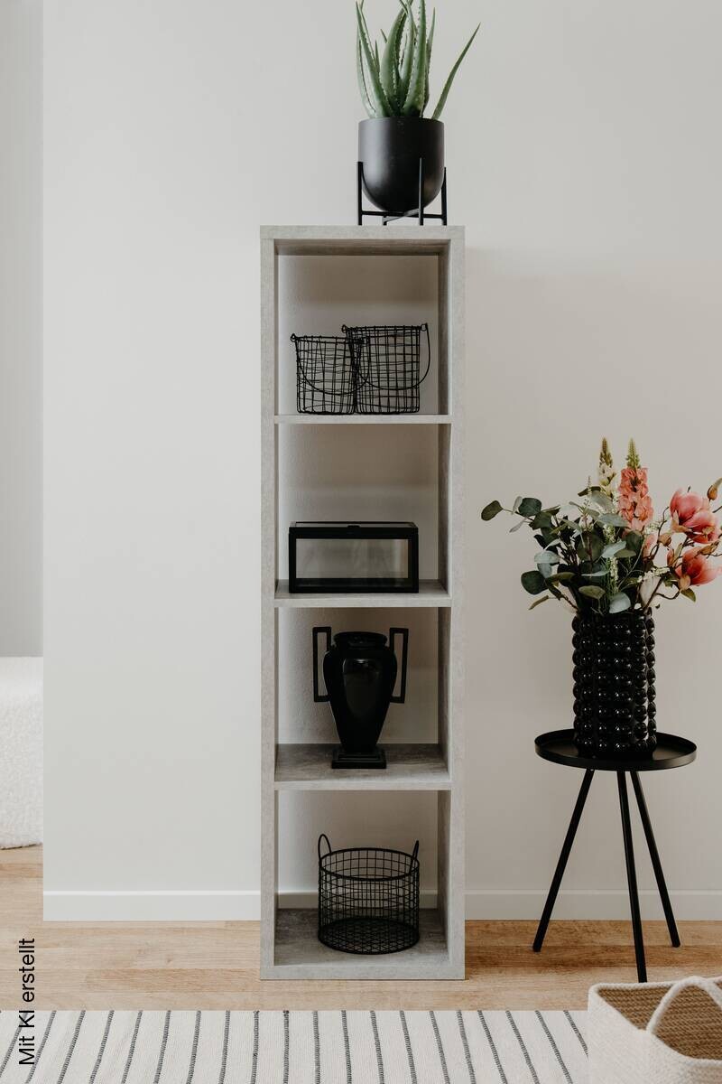 Raumteiler Max Beton Optik B/H/T: ca. 38x141x33 cm