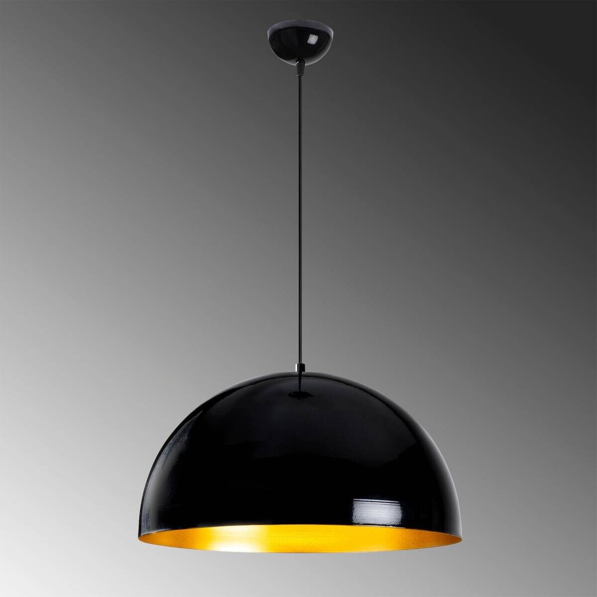 Pendelleuchte schwarz Metall B/H/L/D: ca. 50x121x50x50 cm E27 1 Brennstellen