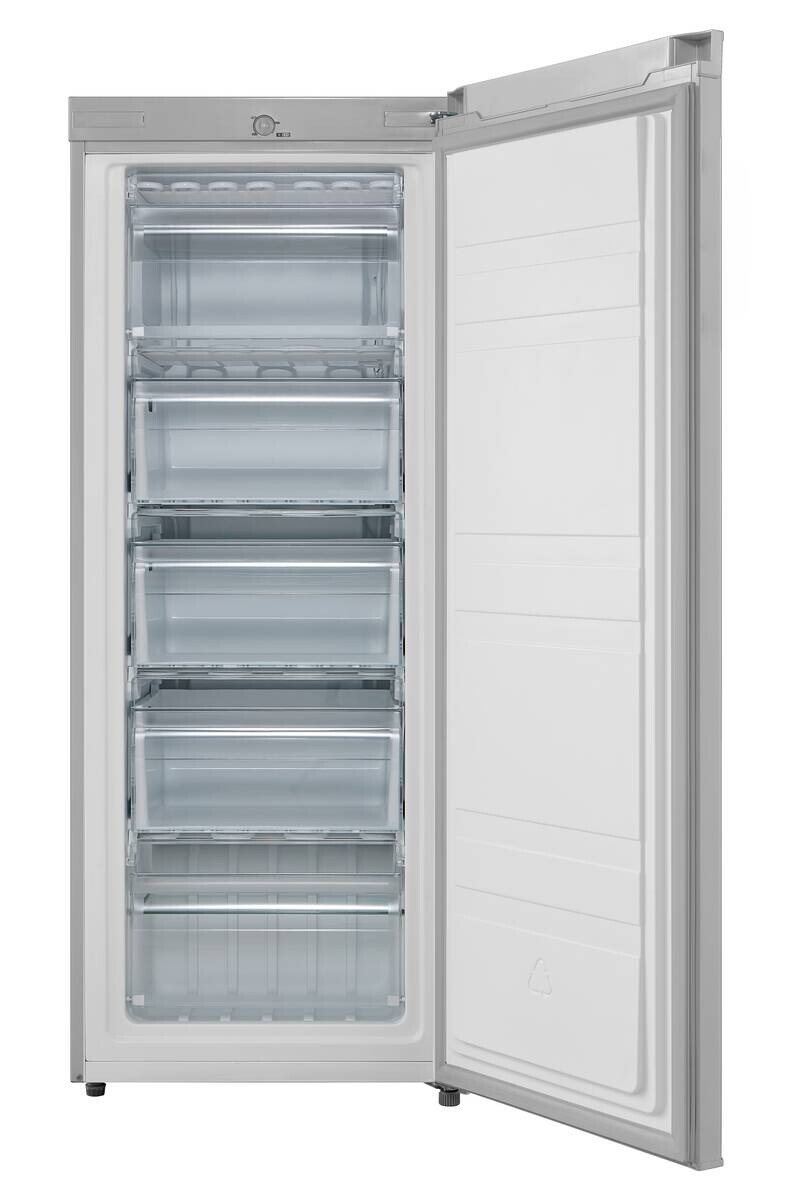 POCOline Gefrierschrank GS142-160EIX Inox B/H/T: ca. 55x142x55 cm