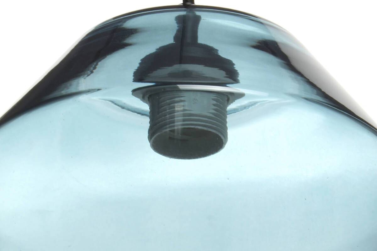 Kayoom Pendelleuchte Planta blau Glas B/H/L: ca. 21x30x21 cm E27 1 Brennstellen