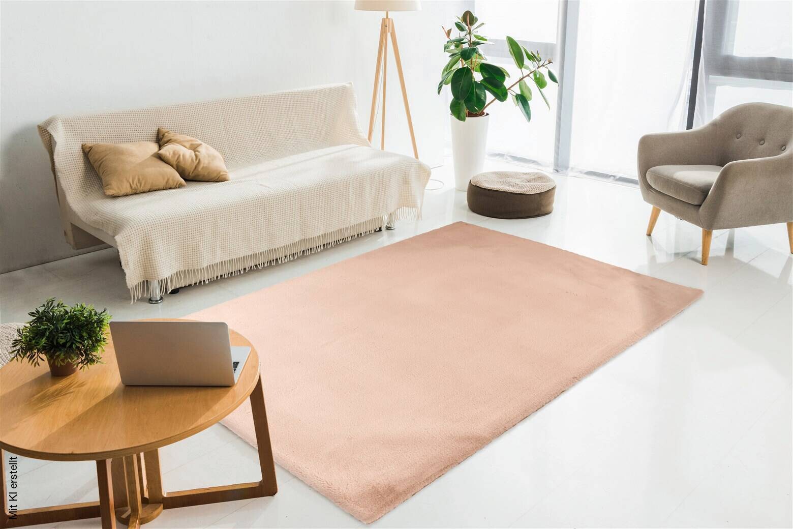 Padiro Hochflorteppich Rabbit Light 525 creme B/H/L: ca. 120x3,6x170 cm