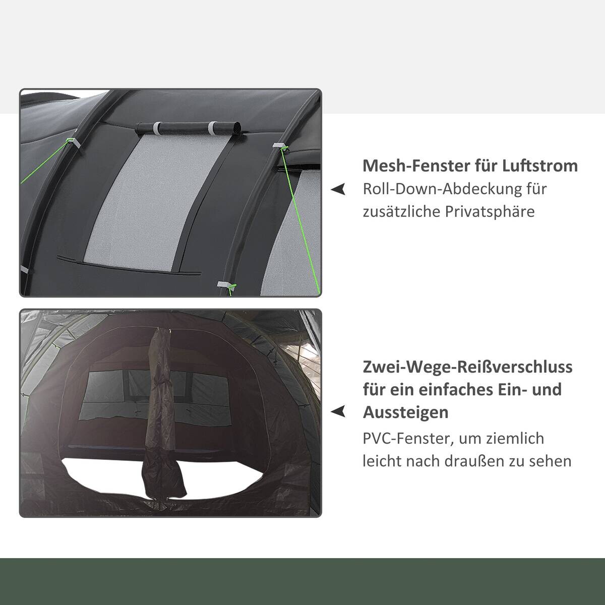 Outsunny Campingzelt B/H/L: ca. 264x172x475 cm