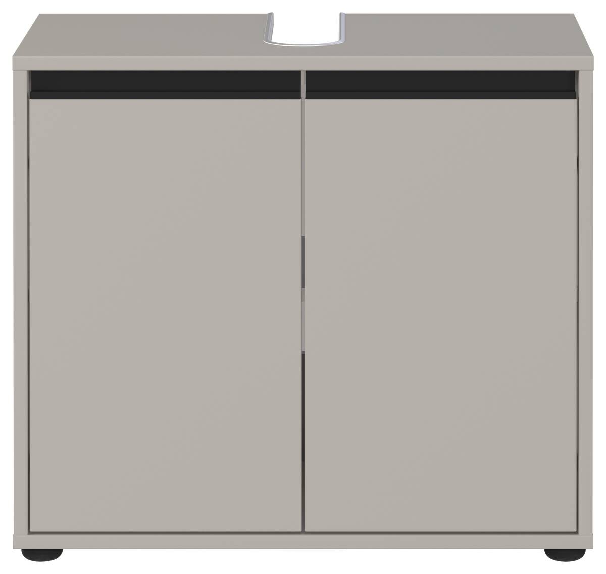 Waschbeckenunterschrank 2200-186 steingrau B/H/T: ca. 63x55x34 cm