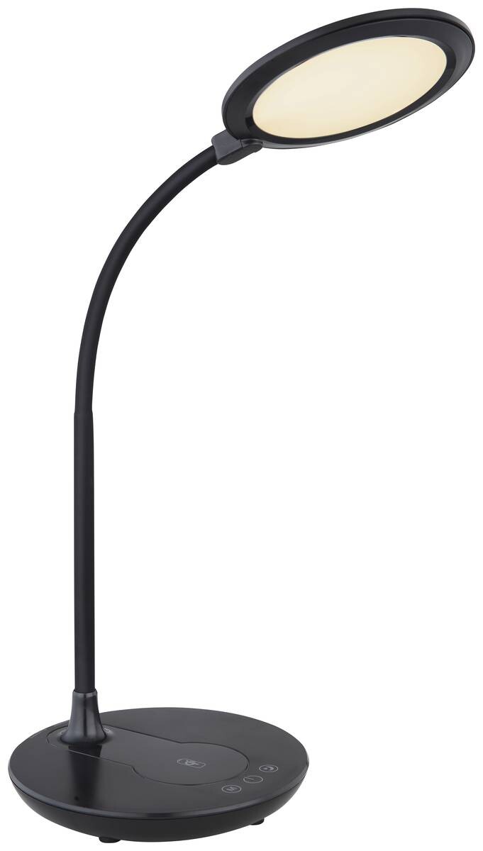 GLOBO Tischleuchte REGINA 58403 schwarz Kunststoff B/H/L: ca. 17x54x33 cm