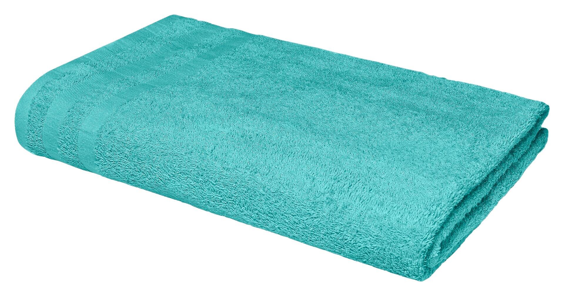Badetuch Miami türkis 100% Baumwolle B/L: ca. 100x150 cm