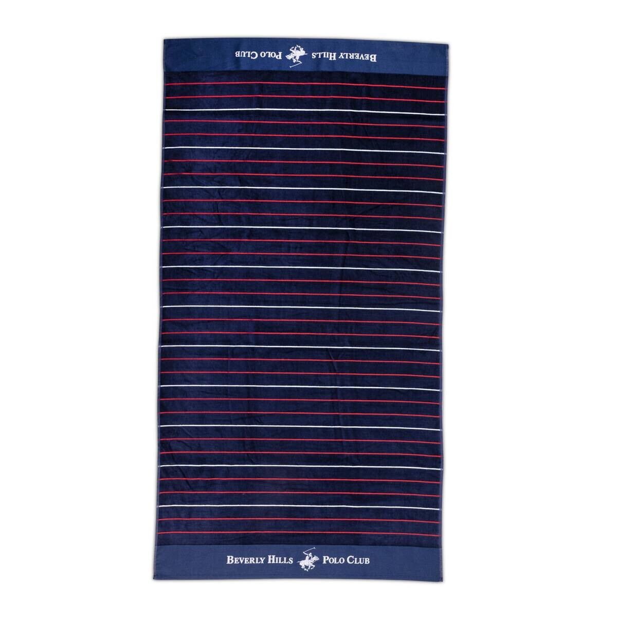 POLO CLUB Strandtuch POLO CLUB rot Baumwolle B/L: ca. 90x160 cm