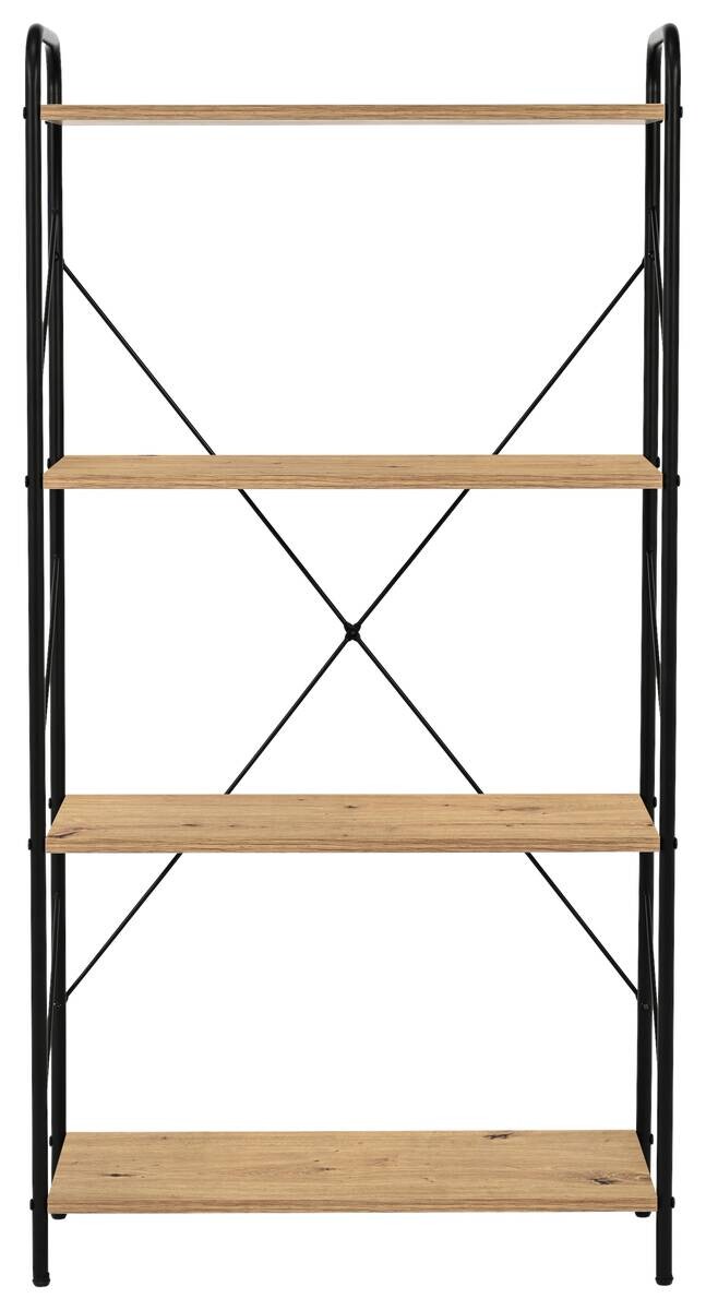 Standregal Nala Holzoptik Artisan Nachbildung schwarz B/H/T: ca. 63,2x125x30 cm