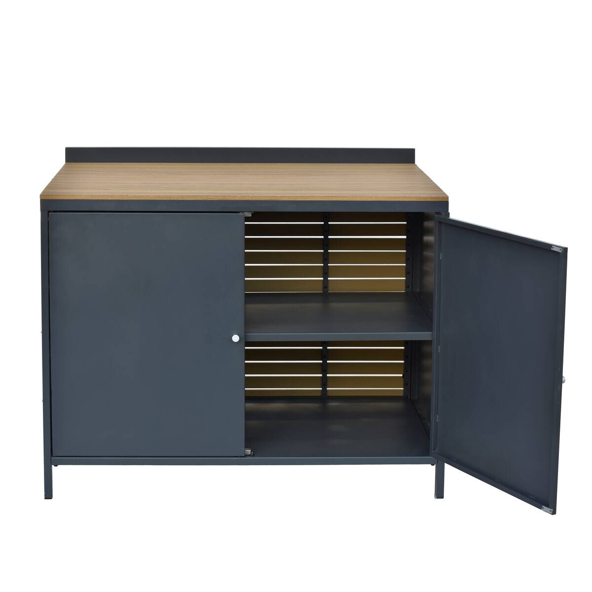 POCOline Outdoor-Küchenmodul anthrazit Aluminium B/H/L: ca. 110x89x61,5 cm