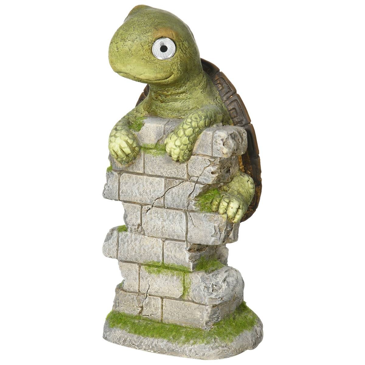 Outsunny Gartenstatue mit LED-Beleuchtung