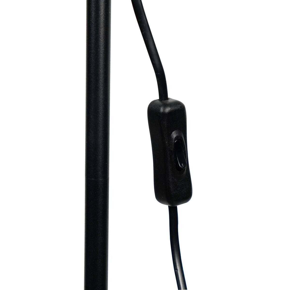 POCOline Stehlampe Zero schwarz Kunststoff Metall H/D: ca. 143x28 cm E27 1 Brennstellen