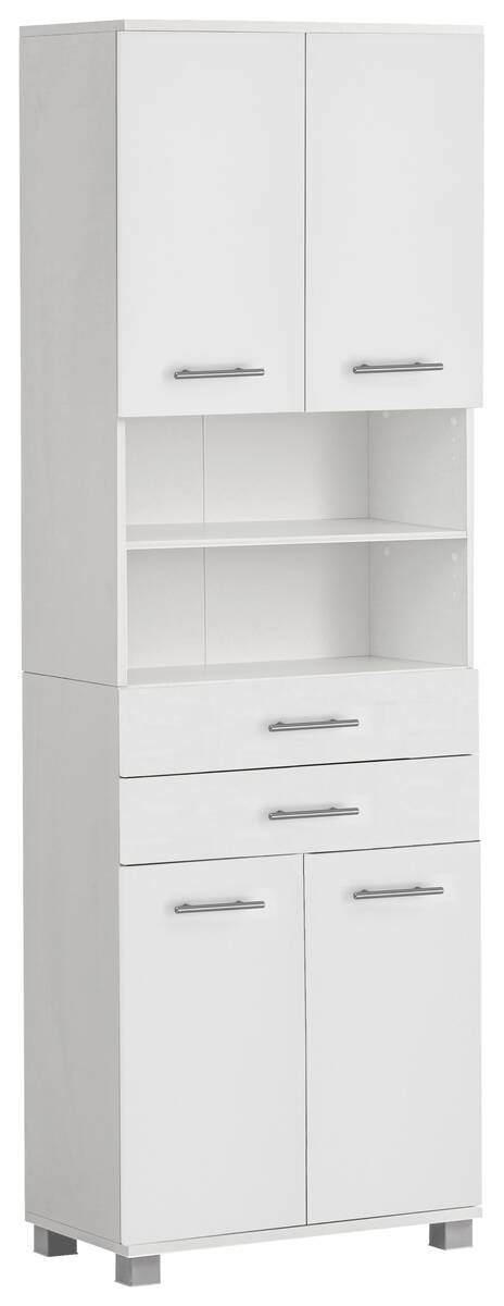 Hochschrank Emmi weiß matt B/H/T: ca. 59,8x180,9x32,6 cm