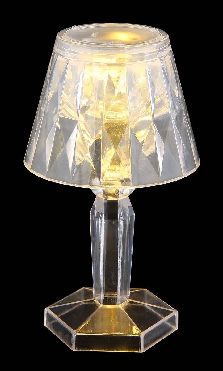 GLOBO LED-Tischleuchte Gixi 2er-Set weiß Kunststoff H/D: ca. 12x6,7 cm