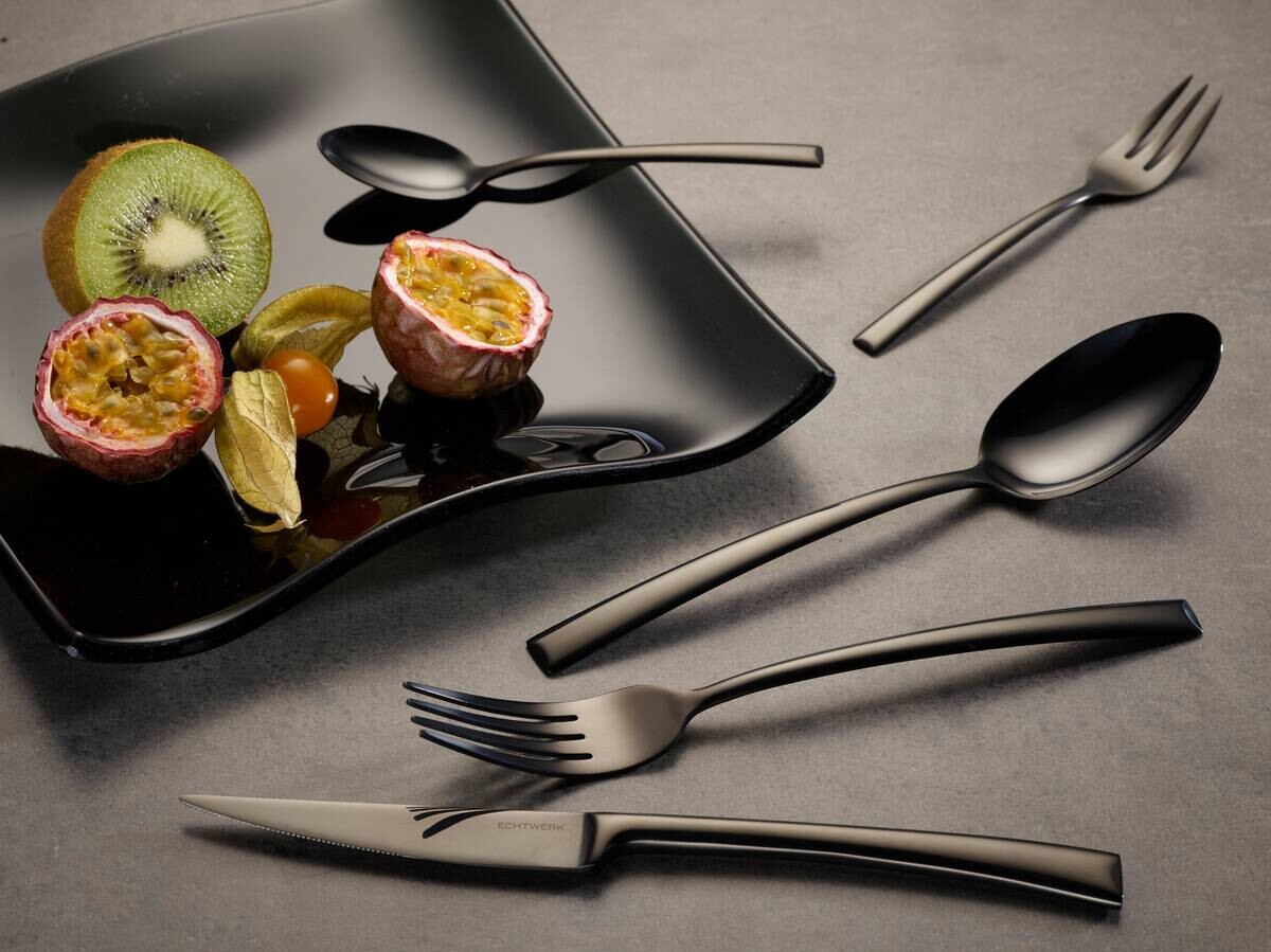 ECHTWERK Besteckset Avelino schwarz Edelstahl 30 tlg.