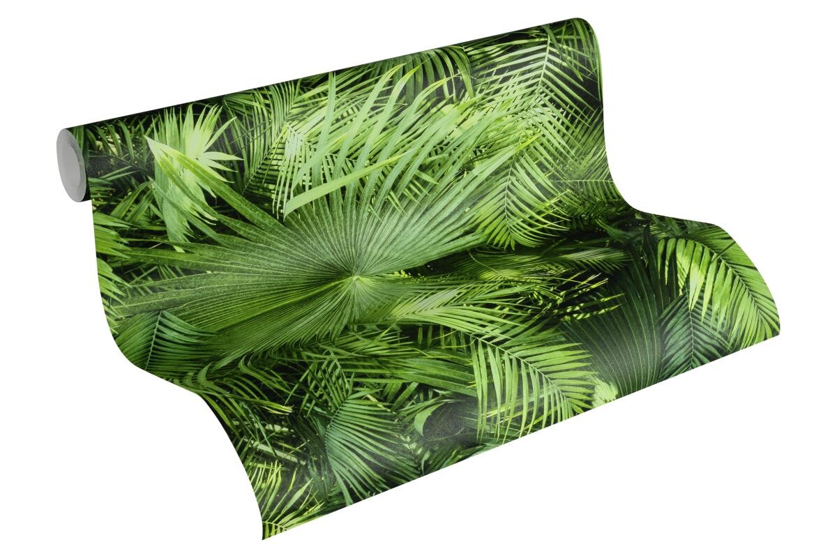 Vliestapete Palmen grün B/L: ca. 53x1005 cm