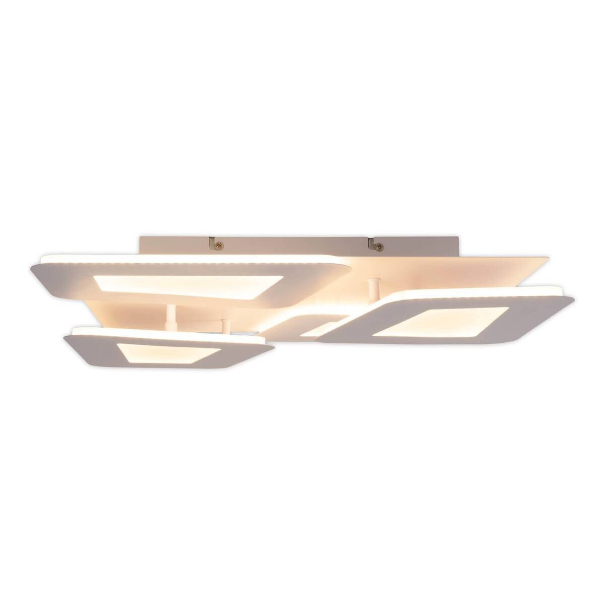 Näve Leuchten LED-Deckenleuchte weiß Metall Kunststoff B/H/T: ca. 48x8x48 cm
