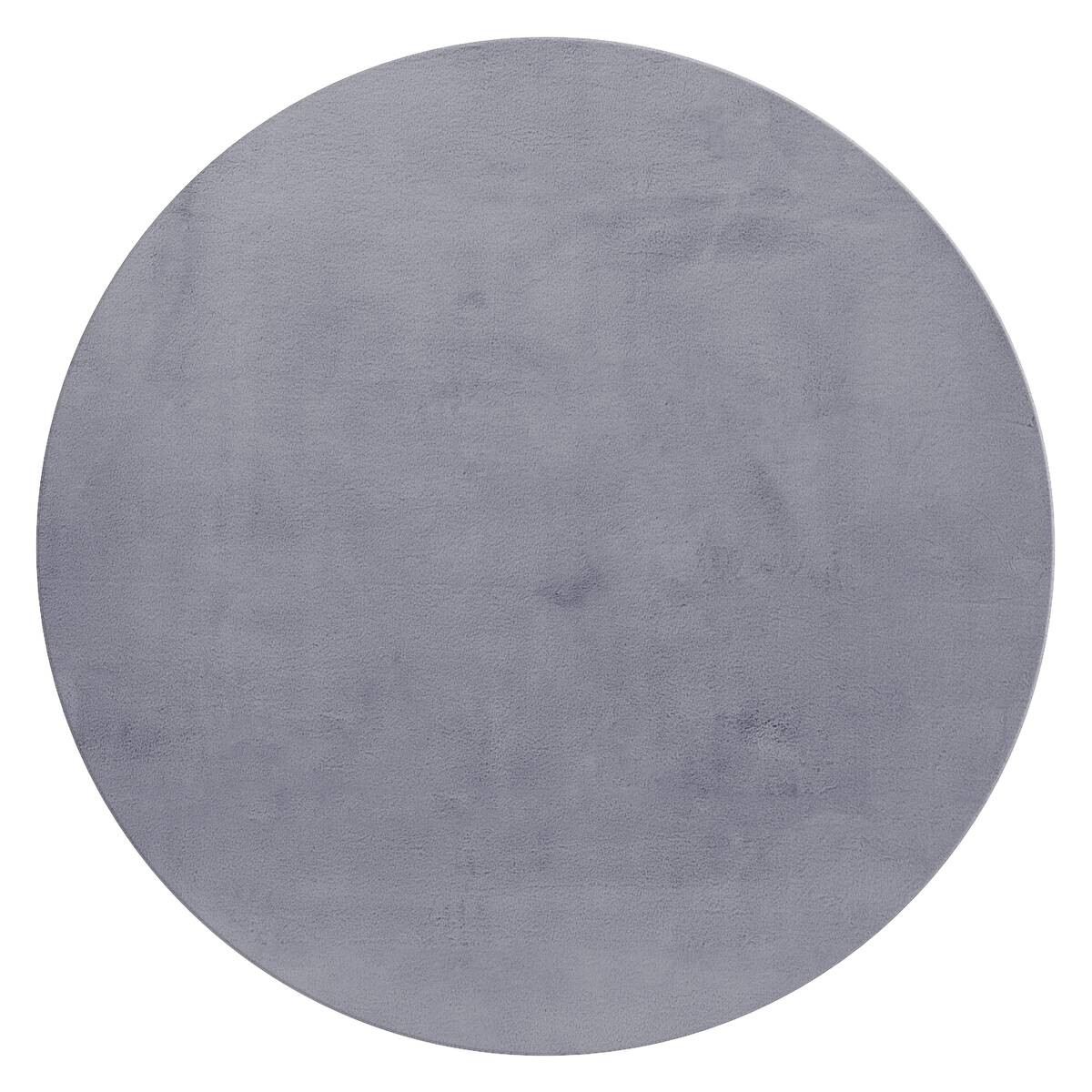 Ayyildiz Teppich POUFFY grau B/L: ca. 200x200 cm