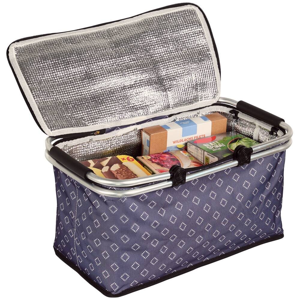 Kesper Einkaufskorb blau Polyester B/H/L: ca. 29x50x255 cm