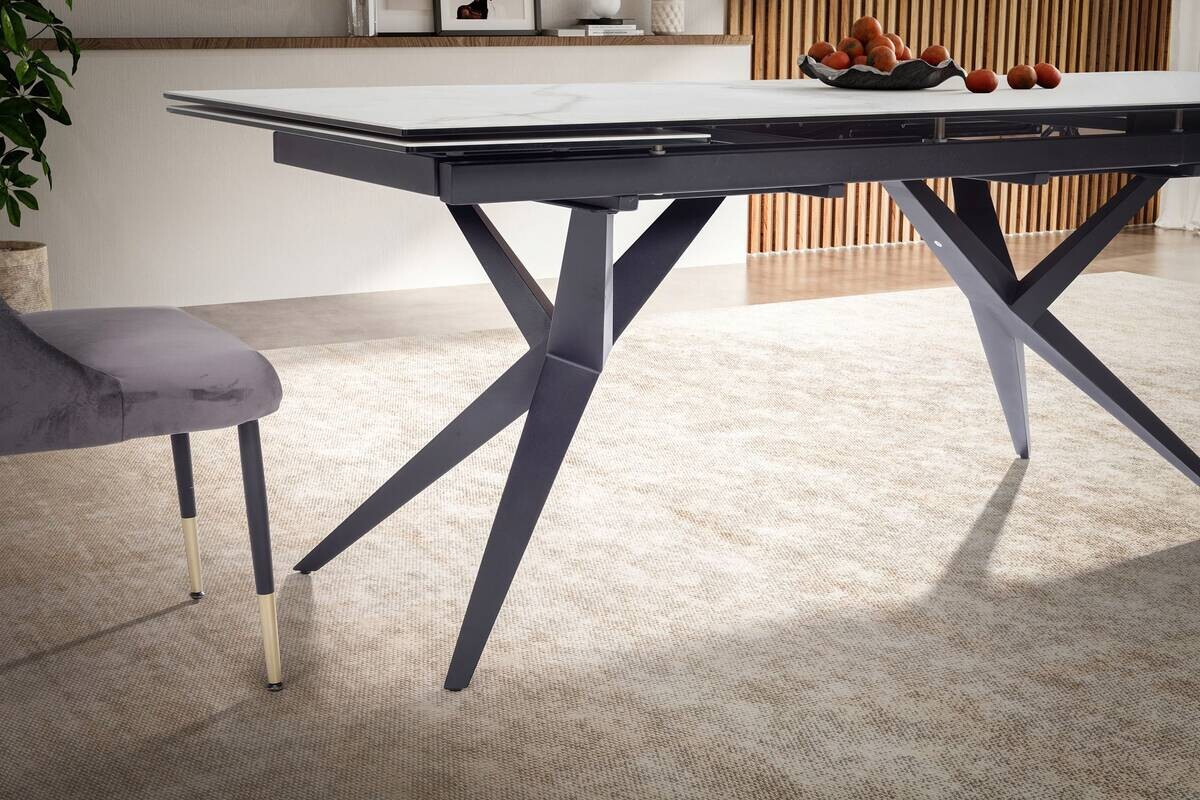Esstisch weiß Marmor Optik B/H/T: ca. 180x76x95 cm