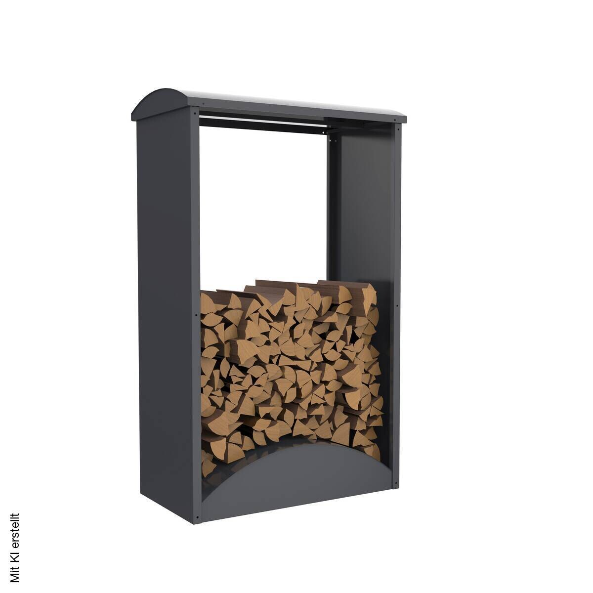 Westmann Kaminholzregal Castra anthrazit B/H/L: ca. 98x160x52 cm