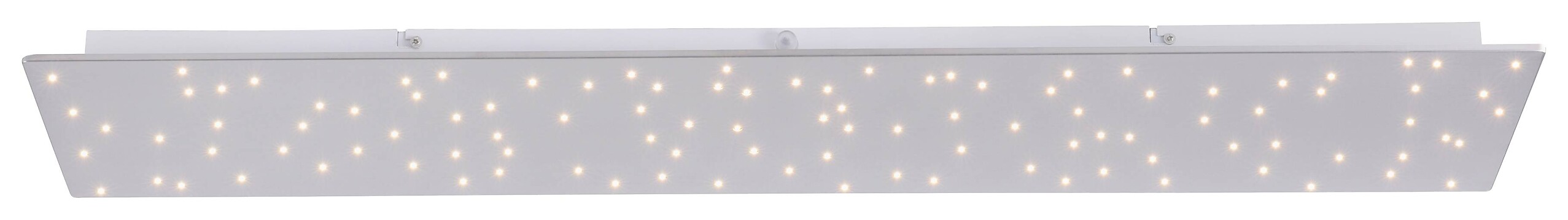 Just Light LED-Deckenleuchte SPARKLE 14672-55 stahlfarbig Metall B/H/T: ca. 25x4x100 cm 1 Brennstellen
