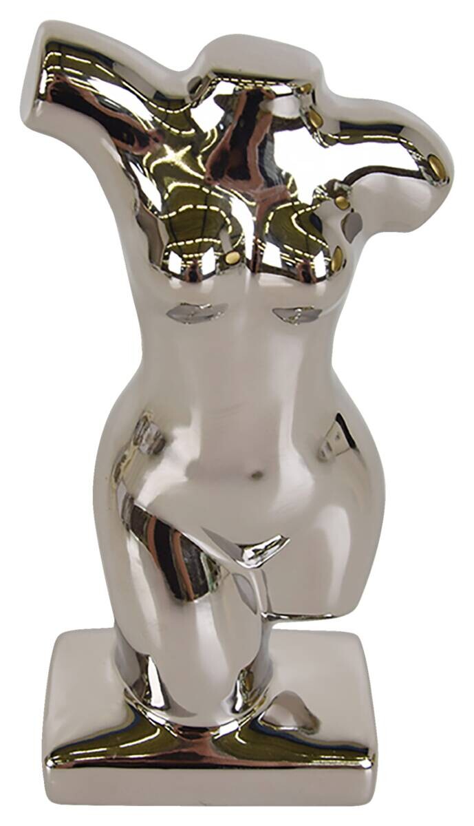 Dekorationsartikel silber Keramik H: ca. 18 cm