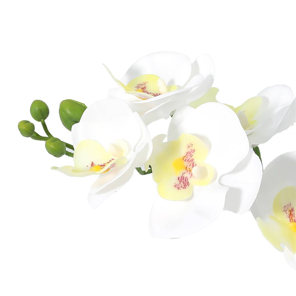 Kunstpflanze Orchidee weiß Kunststoff B/H/L: ca. 8x30x24 cm