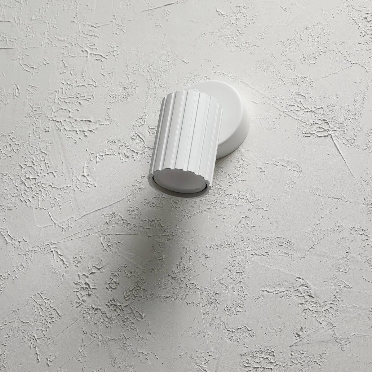 Lamkur Wandleuchte Prisma weiß Stahl B/H/L: ca. 8x16x8 cm GU10 1 Brennstellen