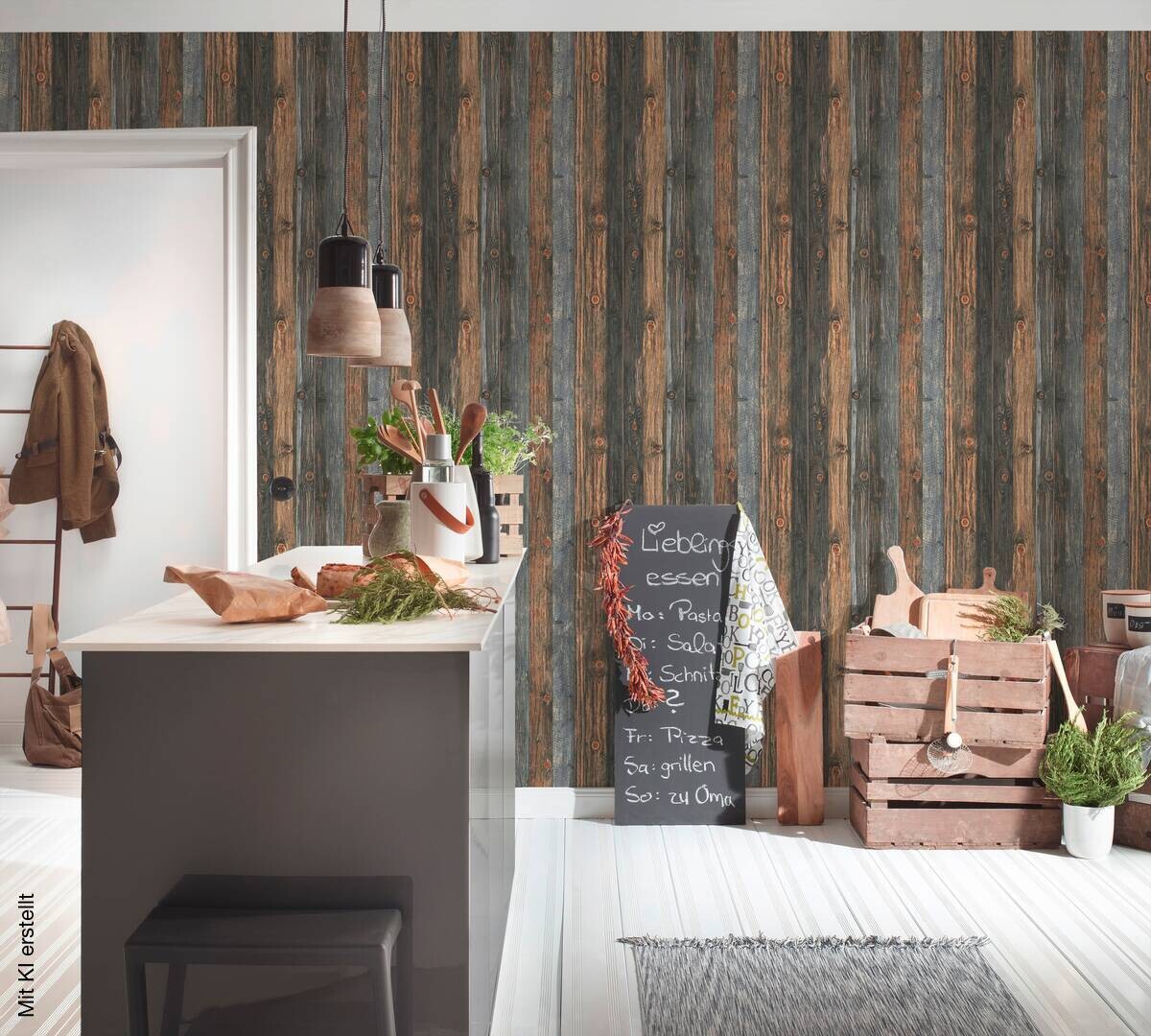 A.S.Creation Vliestapete grau beige B/H/D: ca. 53x1005x9 cm