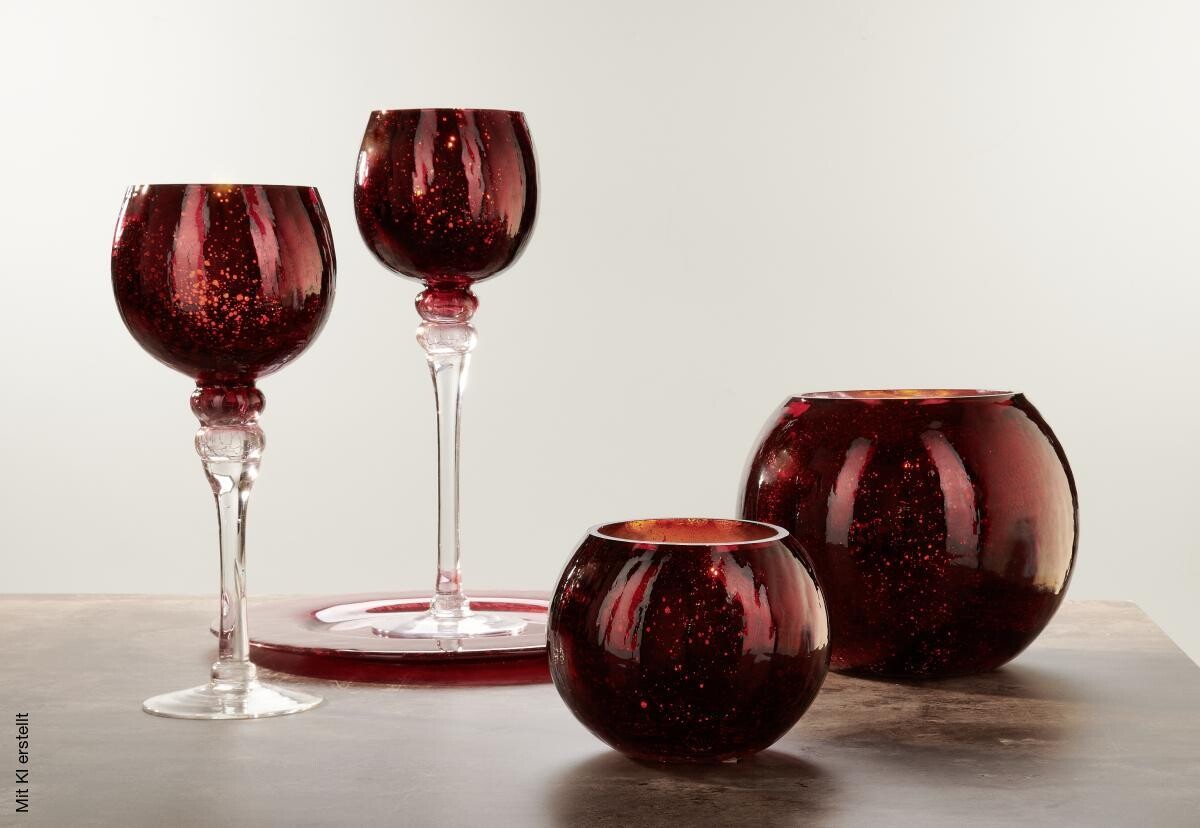 POCOline Windlicht silber Glas