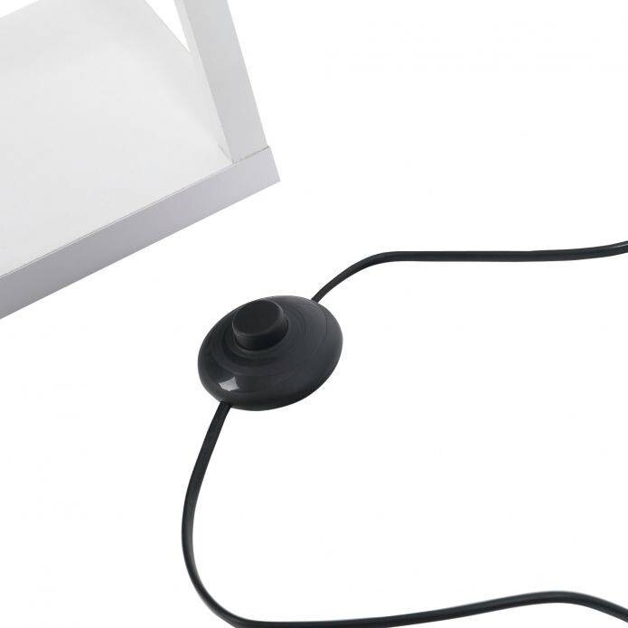HOMCOM Stehlampe 833-623V90WT weiß Acryl Kunststoff B/H/L: ca. 26x160x26 cm E27 1 Brennstellen
