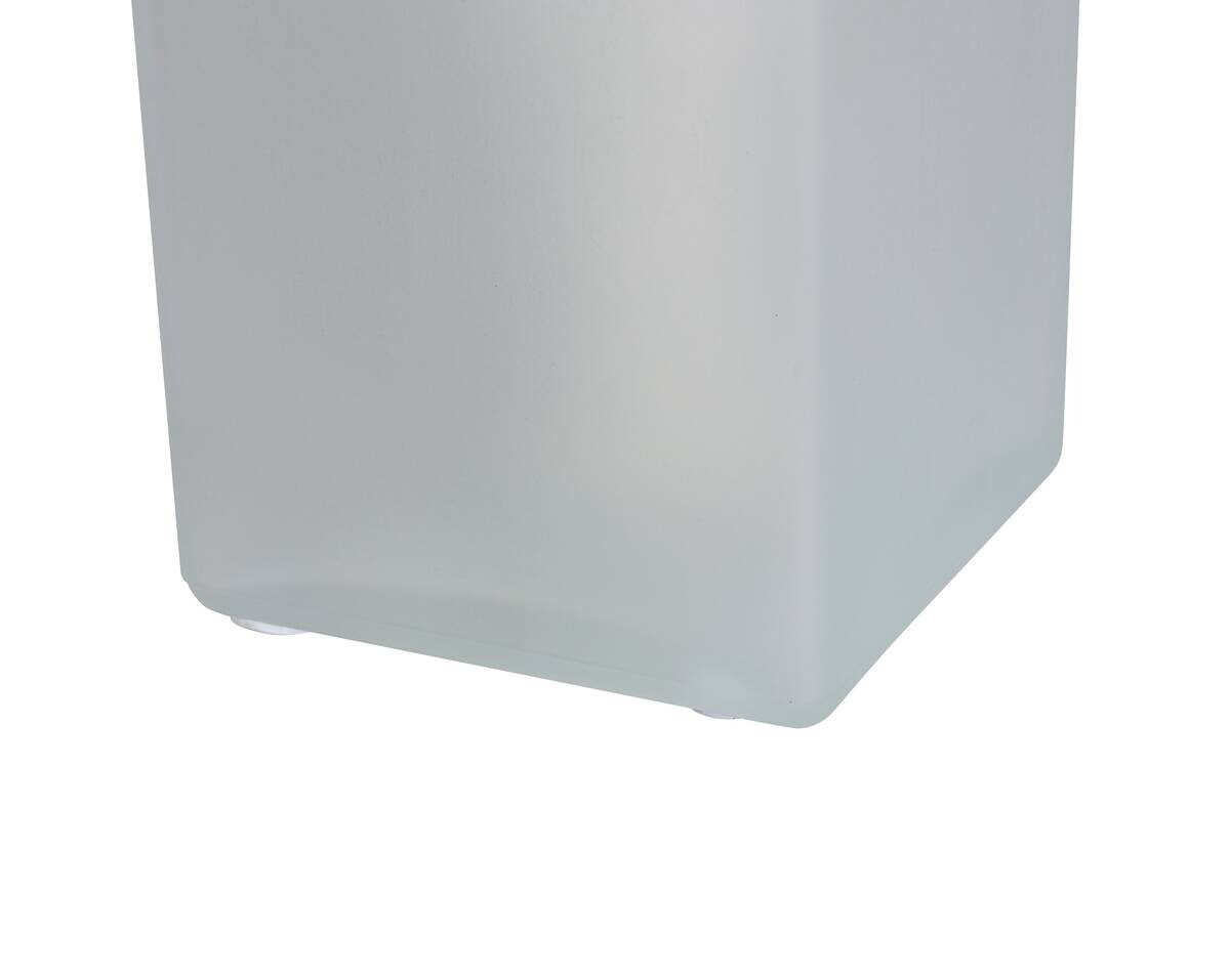 Nolo Tischleuchte Michi weiß Glas B/H/L: ca. 10x22x10 cm E14 1 Brennstellen