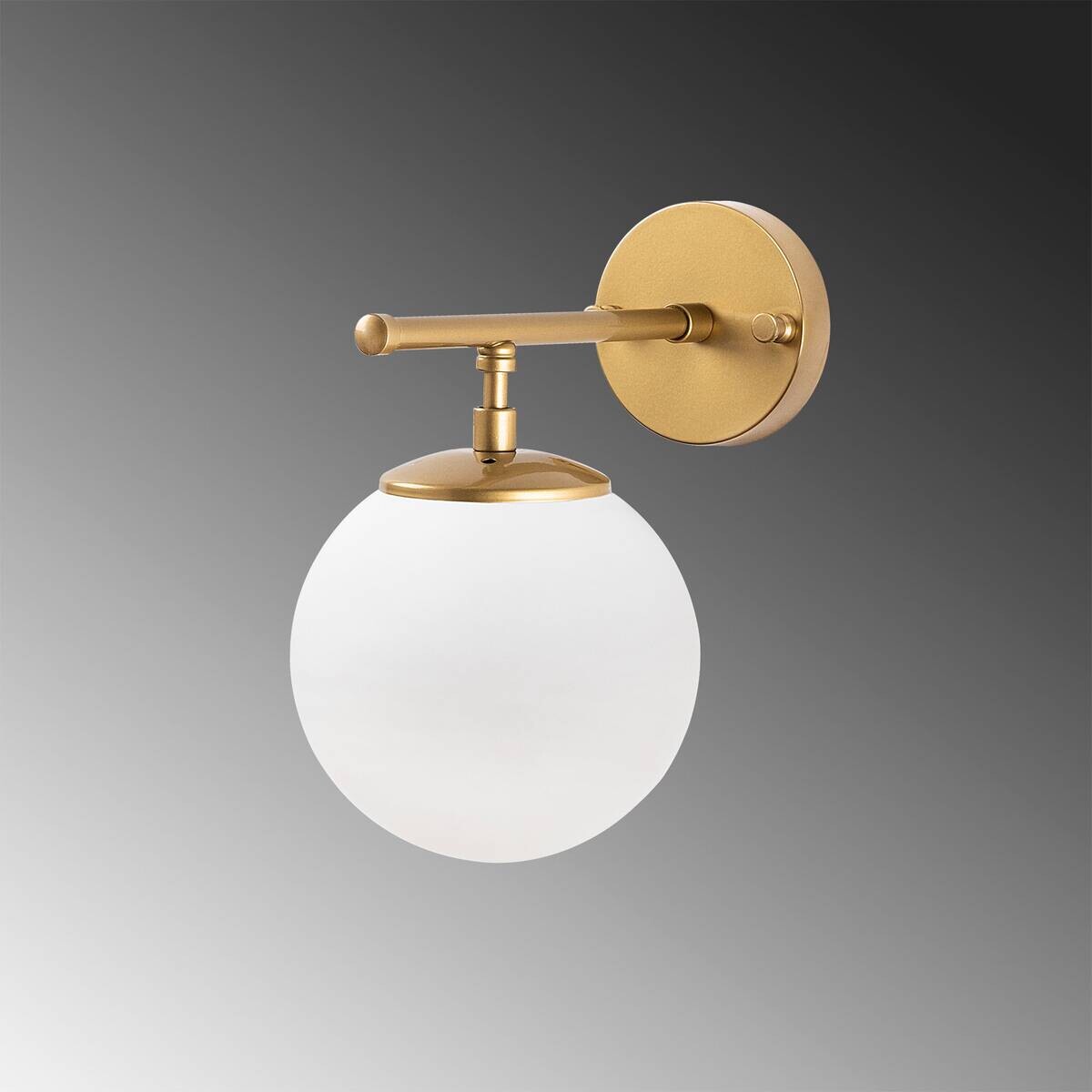 Opviq Wandleuchte Roe gold Glas Metall B/H/T/L/D: ca. 24x24x24x15x15 cm E14 1 Brennstellen