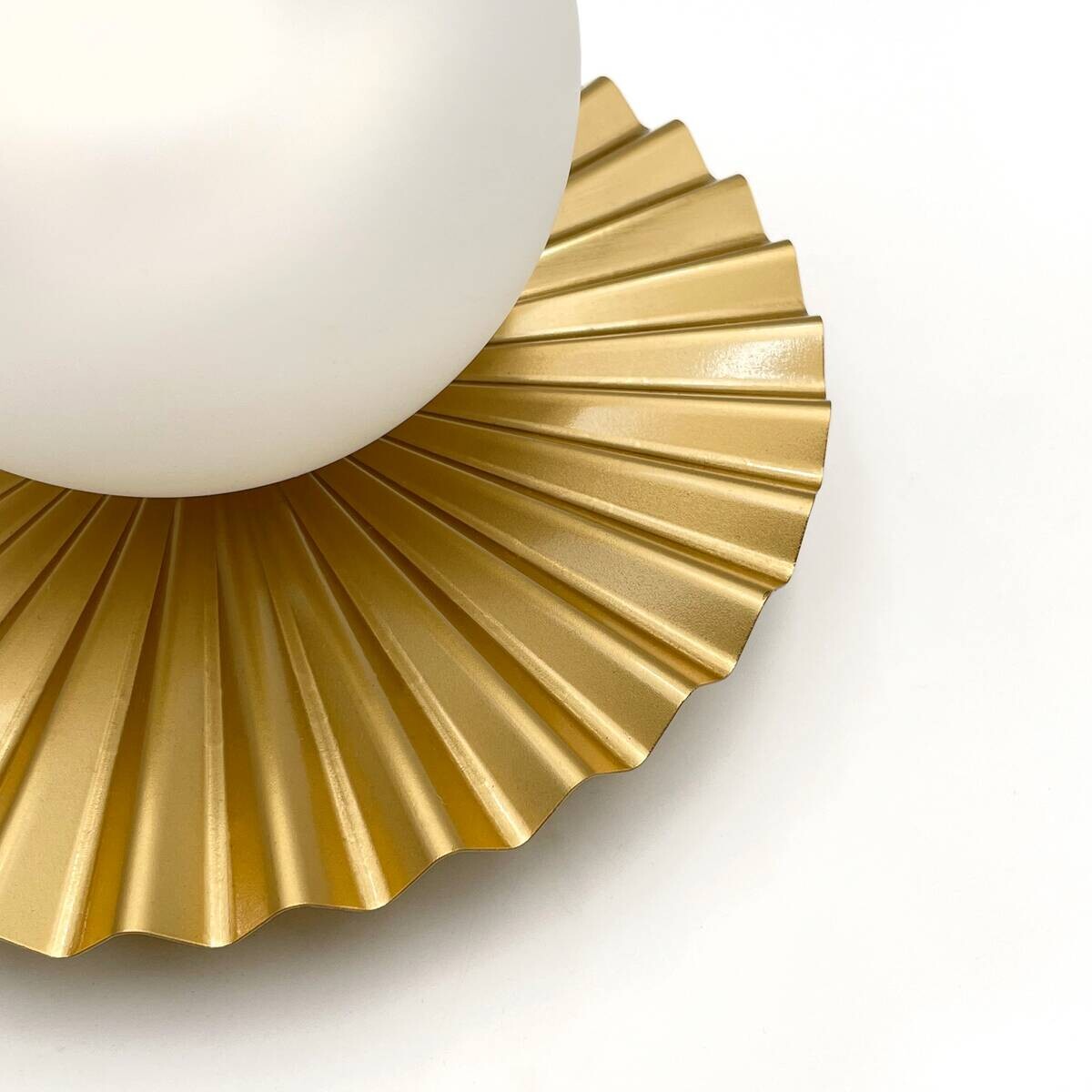 Lamkur Wandleuchte Kupfer Stahl Glas B/H/L: ca. 20x20x20 cm G9 1 Brennstellen