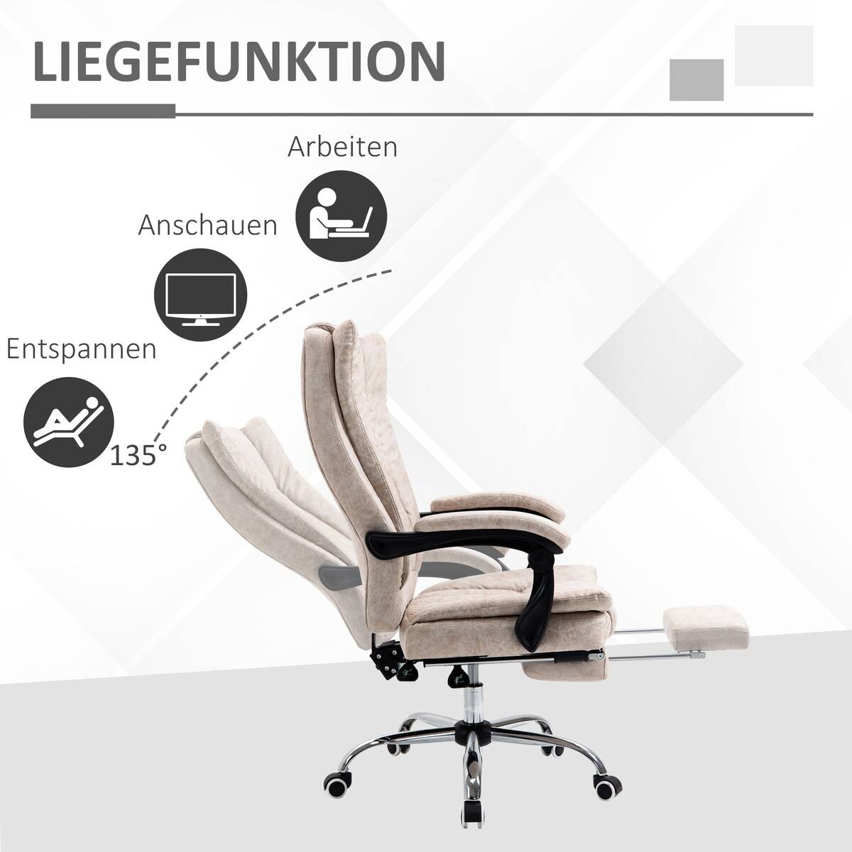 Drehstuhl 921-420 beige