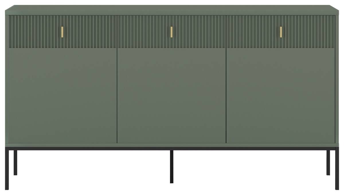Kommode MAGGIORE grün dunkel B/H/T: ca. 154,2x82,5x39 cm