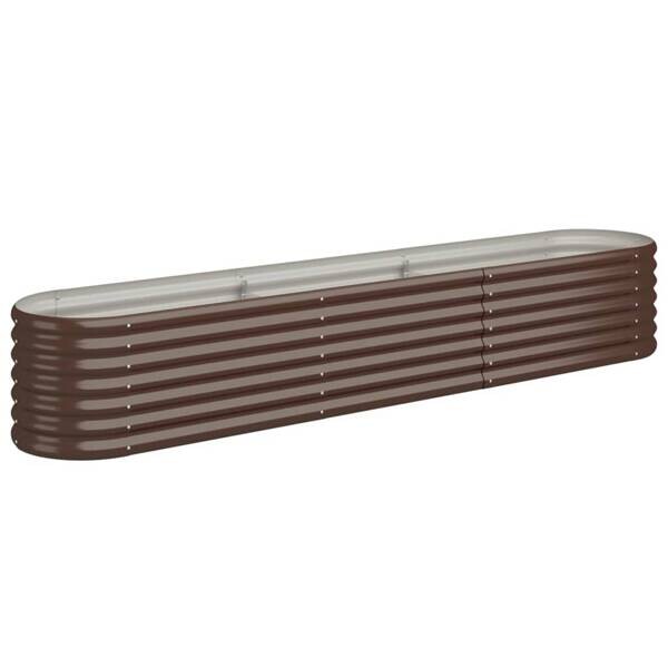 Hochbeet braun Stahl B/H/L: ca. 40x36x224 cm