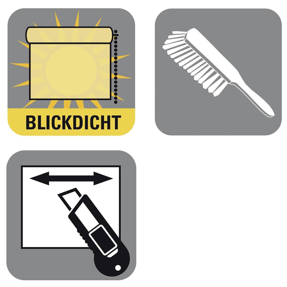 Klemmrollo weiß B/L: ca. 100x150 cm